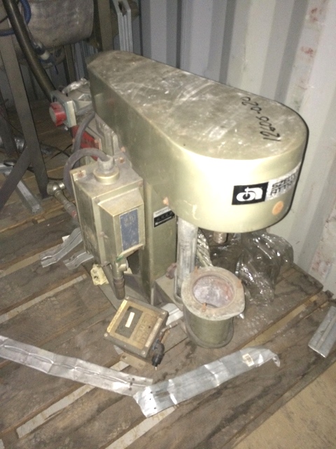 Used Szegvari attritor type 01HDT. Size 01.  SN 911002.  (Requires shaft and media).  Reeves varispeed drive 1/4 hp 3 phase 60 cycle 208-230 volt.
